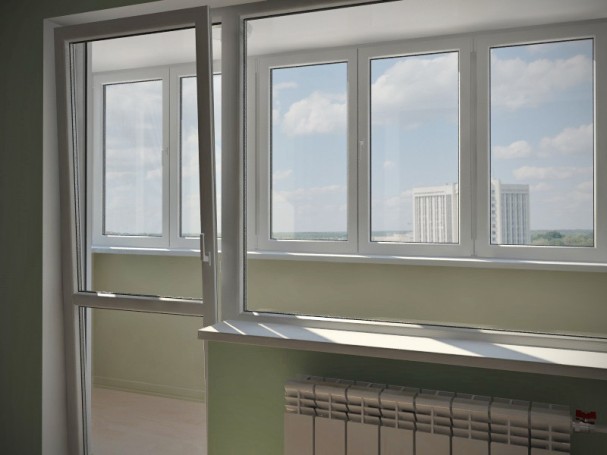 Balkontür fenster kombination