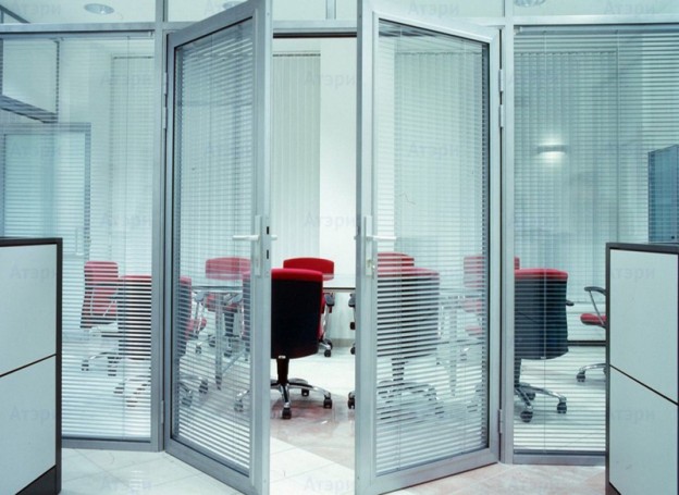Interior aluminum doors