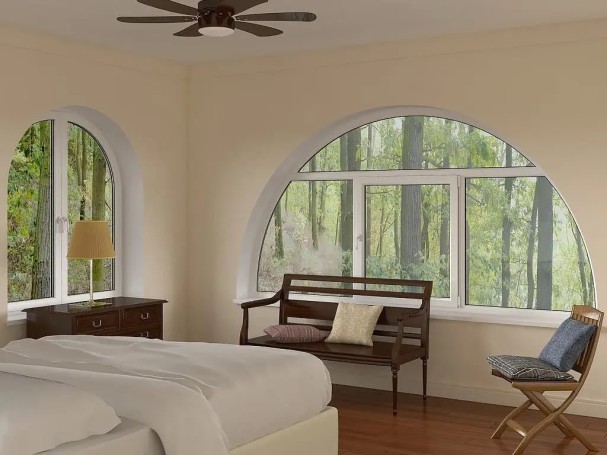arched windows