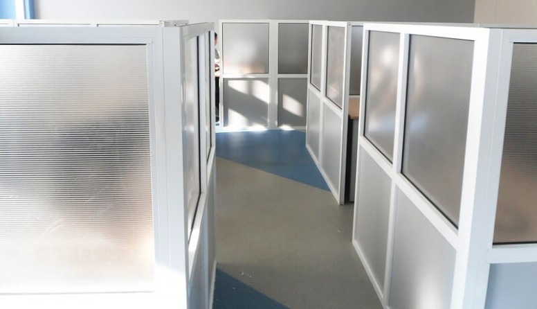 Plastic partitions uPVC