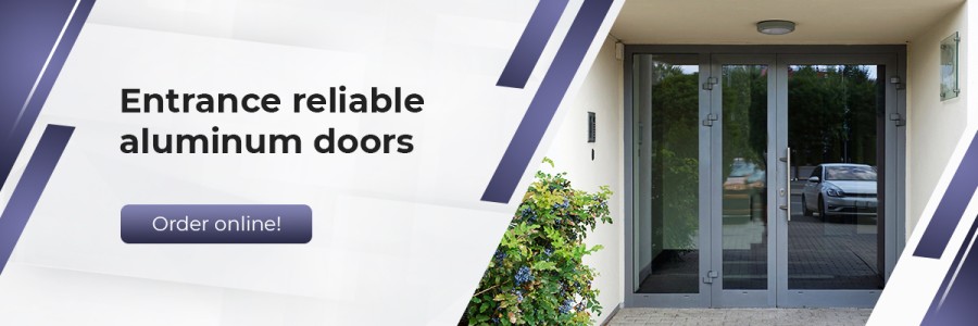 front entrance aluminium doors