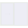 Pricing Sliding patio doors 3000x2550 mm REHAU GENEO HST RAL 9016 Traffic white two-sided