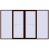Pricing Sliding patio doors 3600x2200 mm PATIO DOOR REHAU BRILLANT DESIGN