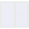 Pricing Sliding patio doors 2500x2300 mm PATIO DOOR REHAU BRILLANT DESIGN RAL 9016 Traffic white two-sided