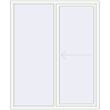 Pricing Sliding patio doors 1650x2010 mm PATIO DOOR REHAU BRILLANT DESIGN RAL 9016 Traffic white two-sided