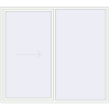 Pricing Sliding patio doors 2440x2155 mm REHAU SYNEGO SLIDE RAL 9016 Traffic white two-sided