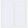 Pricing Sliding patio doors 2200x2300 mm PATIO DOOR REHAU SYNEGO RAL 9016 Traffic white two-sided