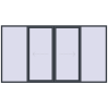 Prețuri Uși glisante de terasă 3700x2000 mm PATIO DOOR REHAU EURO 60