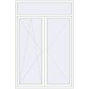 Pricing Balcony doors 1600x2400 mm BALCONY DOOR REHAU SYNEGO RAL 9016 Traffic white two-sided