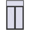 Preisgestaltung Balkon-Türen. 1500x2500 mm KORSA ABSOLUTE (REHAU Geneo) BALKON DOOR