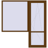 Pricing Balcony doors 2000x2100 mm BALCONY DOOR REHAU EURO 70 WALNUT two-sided