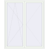 Pricing Balcony doors 1940x2300 mm BALCONY DOOR REHAU EURO 70 RAL 9016 Traffic white two-sided