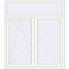 Pricing Balcony doors 1555x1770 mm BALCONY DOOR REHAU SYNEGO RAL 9016 Traffic white two-sided