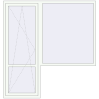 Preisgestaltung Balkontüren 2000x2100 mm BALCONY DOOR REHAU EURO 70