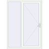 Prețuri Uși de intrare 1550x2150 mm OPTIMUM REHAU BRILLANT