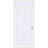 Pricing Entrance doors 1020x2351 mm DOOR KORSA OPTIMUM REHAU BRILLANT RAL 9016 Traffic white two-sided