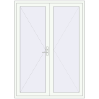 Pricing Entrance doors 1630x2250 mm DOOR KORSA ENERGY-SAVING REHAU SYNEGO RAL 9016 Traffic white two-sided