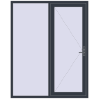 Pricing Entrance doors 1680x2100 mm DOOR KORSA OPTIMUM REHAU BRILLANT