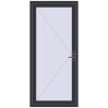 Pricing Entrance doors 1000x2200 mm DOOR KORSA OPTIMUM REHAU BRILLANT ANTHRACITE_GREY_STRUKTURAL two-sided