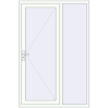 Tarification Portes d'entrée 1400x2100 mm ECO-ENERGIE + (ouverture vers extérieur OPTIMUM REHAU Т118/70)