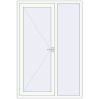Pricing Entrance doors 1350x2015 mm DOOR KORSA OPTIMUM REHAU BRILLANT