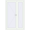 Pricing Internal doors 1300x2050 mm REHAU BASE 60 TERRACE (Т94) RAL 9016 Traffic white two-sided