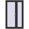 Pricing Internal doors 1300x2050 mm REHAU BASE 60 TERRACE (Т94) ANTHRACITE_GREY_GLATT two-sided