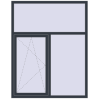 Pricing Tilt-and-Turn 1455x1850 mm KORSA ENERGY-SAVING REHAU SYNEGO MD ANTHRACITE_GREY_STRUKTURAL external
