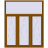 Pricing Tilt-and-Turn 1650x2000 mm KORSA ENERGY-SAVING REHAU SYNEGO MD GOLDEN OAK external