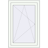 Pricing Tilt-and-Turn 650x980 mm KORSA OPTIMUM REHAU EURO 70 RAL 9016 Traffic white two-sided