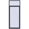 Pricing Tilt-and-Turn 1000x2500 mm REHAU OPTIMUM EURO-DESIGN 70 ANTHRACITE_GREY_STRUKTURAL two-sided