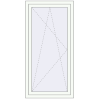 Pricing Tilt-and-Turn 800x1620 mm KORSA ENERGY-SAVING REHAU SYNEGO MD RAL 9016 Traffic white two-sided