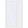 Pricing Tilt-and-Turn 1320x2080 mm KORSA OPTIMUM REHAU EURO 70 RAL 9016 Traffic white two-sided