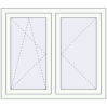 Pricing Tilt-and-Turn 1100x950 mm KORSA OPTIMUM REHAU EURO 70 RAL 9016 Traffic white two-sided
