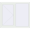 Pricing Tilt-and-Turn 1400x1200 mm KORSA OPTIMUM REHAU EURO 70 RAL 9016 Traffic white two-sided