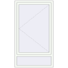 Pricing Tilt-and-Turn 960x1670 mm KORSA BRILLANT DESIGN RAL 9016 Traffic white two-sided