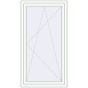 Pricing Tilt-and-Turn 900x1570 mm KORSA ENERGY-SAVING REHAU SYNEGO MD RAL 9016 Traffic white two-sided