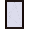 Preisgestaltung Kipp und Drehfenster 1000x1500 mm REHAU BRILLANT DESIGN BLACK_BROWN beidseitig