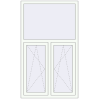 Pricing Tilt-and-Turn 1000x1700 mm KORSA ENERGY-SAVING REHAU SYNEGO MD RAL 9016 Traffic white two-sided