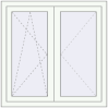 Pricing Tilt-and-Turn 1000x1000 mm KORSA ENERGY-SAVING REHAU SYNEGO MD
