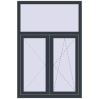 Pricing Tilt-and-Turn 1000x1500 mm REHAU ENERGY-SAVING SYNEGO MD ANTHRACITE_GREY_STRUKTURAL external