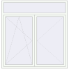 Pricing Tilt-and-Turn 1750x1800 mm KORSA OPTIMUM REHAU EURO 70 RAL 9016 Traffic white two-sided