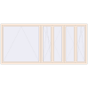 Pricing Tilt-and-Turn 3440x1600 mm KORSA OPTIMUM REHAU EURO 70 CREAME_WHITE_50L-2 two-sided