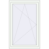 Pricing Tilt-and-Turn 900x1400 mm KORSA BRILLANT DESIGN RAL 9016 Traffic white two-sided