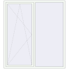 Pricing Tilt-and-Turn 1800x2000 mm KORSA ENERGY-SAVING REHAU SYNEGO MD RAL 9016 Traffic white two-sided