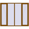 Pricing Tilt-and-Turn 2200x1800 mm KORSA ENERGY-SAVING REHAU SYNEGO MD GOLDEN OAK external
