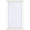 Pricing Tilt-and-Turn 850x1400 mm KORSA BRILLANT DESIGN RAL 9016 Traffic white two-sided
