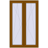 Pricing Tilt-and-Turn 1100x1800 mm KORSA OPTIMUM REHAU EURO 70 GOLDEN OAK external