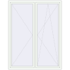 Pricing Tilt-and-Turn 1700x2200 mm KORSA ENERGY-SAVING REHAU SYNEGO MD RAL 9016 Traffic white two-sided