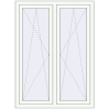 Pricing Tilt-and-Turn 1066x1524 mm KORSA OPTIMUM REHAU EURO 70 RAL 9016 Traffic white two-sided